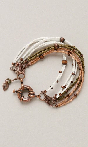 Jewelry Design - Multi-Strand Bracelet with Seed Beads ...